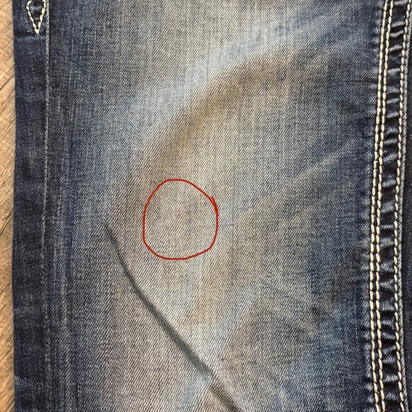 Rock Revival Women's Size‎ 30 Heather Capri Blue Cropped Jeans - Picture 15 of 15